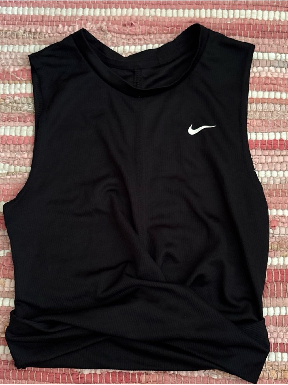 Nike Black Athletic Tank with White Swoosh